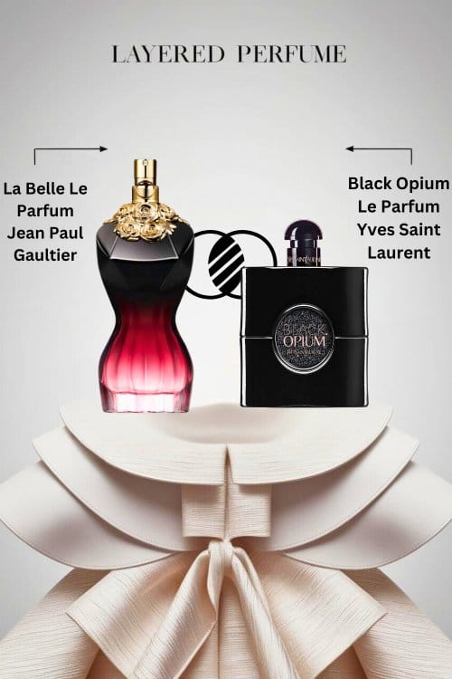 Layering Jean Paul Gaultier La Belle Le Parfum & Yves Saint Laurent Black Opium Le Parfum